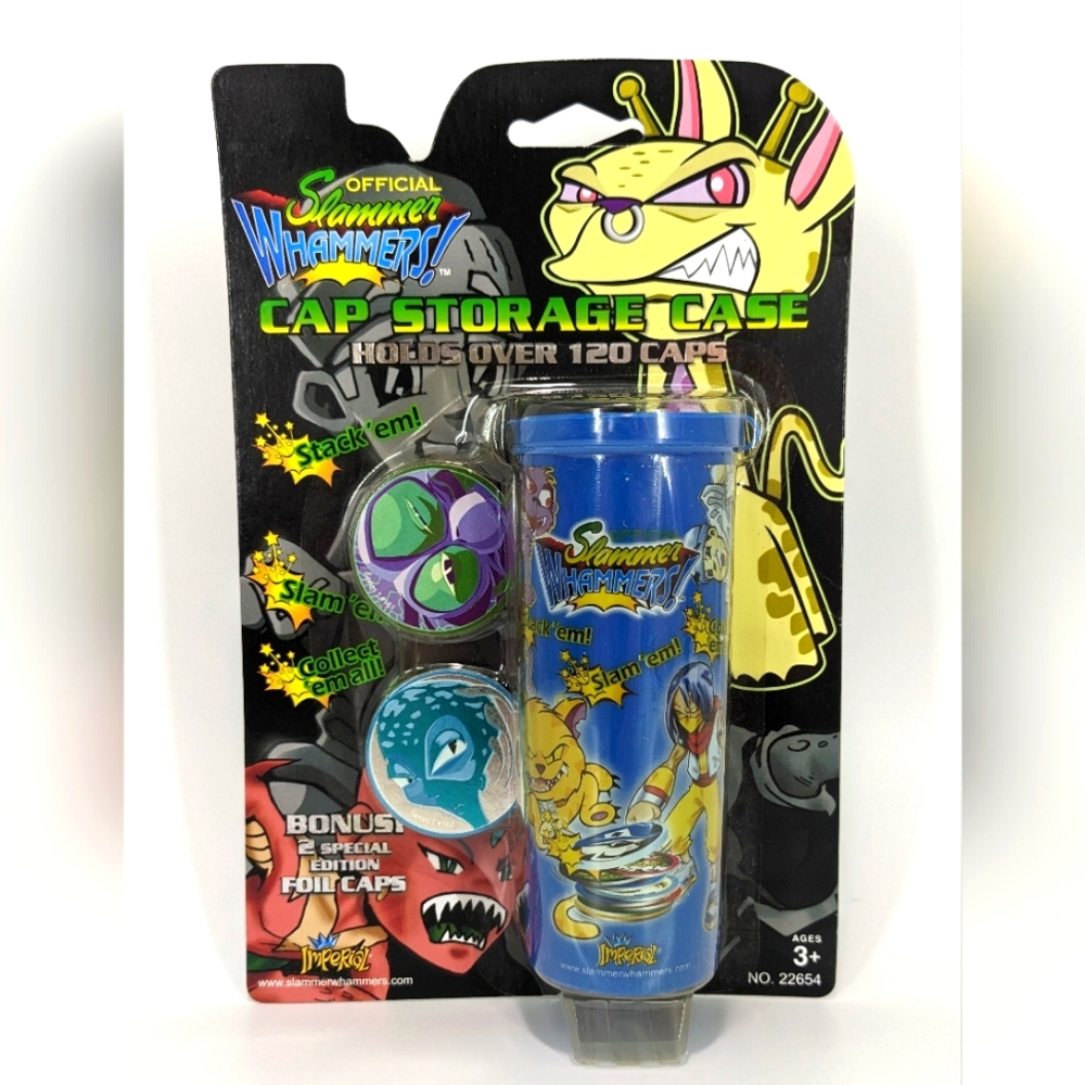 Slammer Whammers Collectible Pogs Pog Cap Storage Case